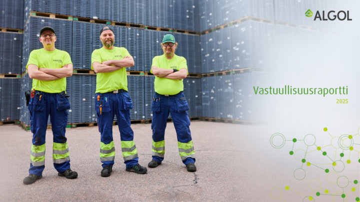 Algolin vastuullisuus­raportti 2025 esittelee konsernin vastuullisuus­toimet